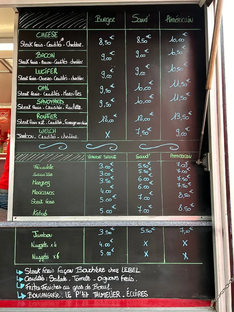 Menu_Friterie la chtite Famille Beaurainville by le Muscardin_Beaurainville_image_1