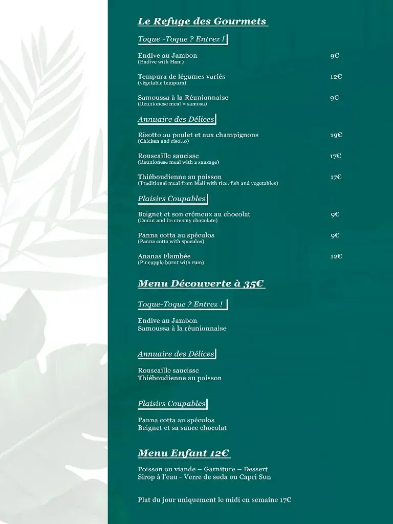 Menü_Chez Mamoune Beauvais_Beauvais_Bild_2