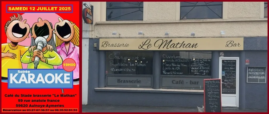 Le Mathan restaurant in Aulnoye-Aymeries