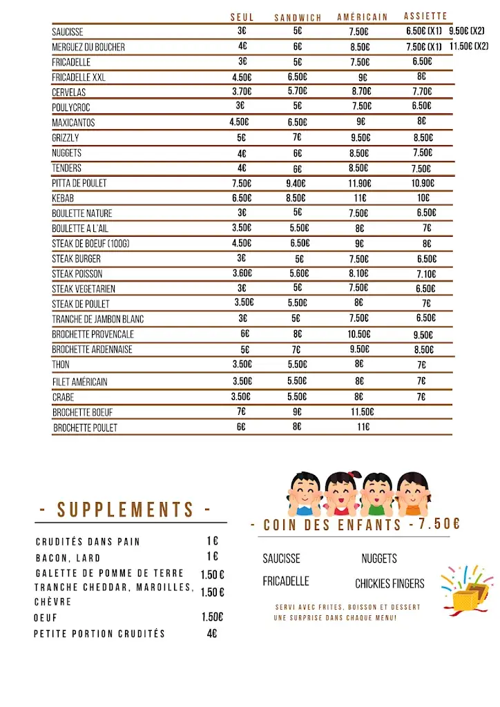 Menu_Friterie La Fontaine_Aulnoye-Aymeries_image_1