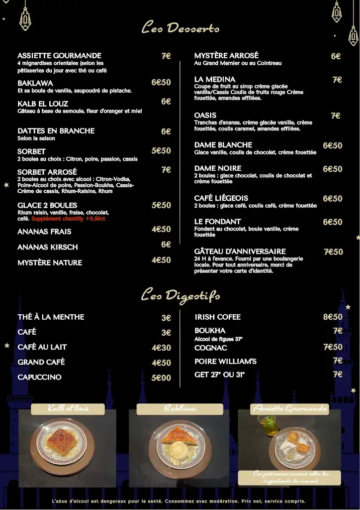 Menu_Restaurant La Médina Bruay-la-buissière_Bruay-la-Buissière_imagen_2