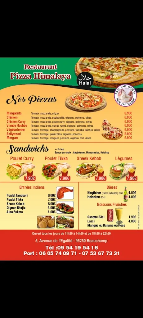 Menu_HIMALAYA Indien et pakistanais restaurant_Beauchamp_image_1