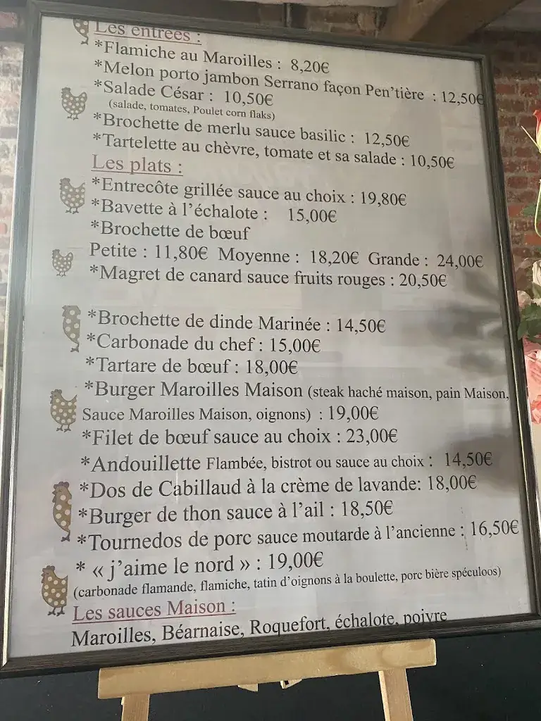 Menu_Restaurant La Pen'tière_Avesnelles_image_1