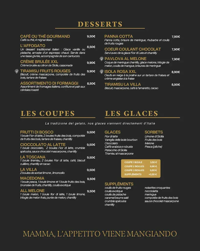 Menu_La villa Brasserie Italienne Genay_Genay_image_3
