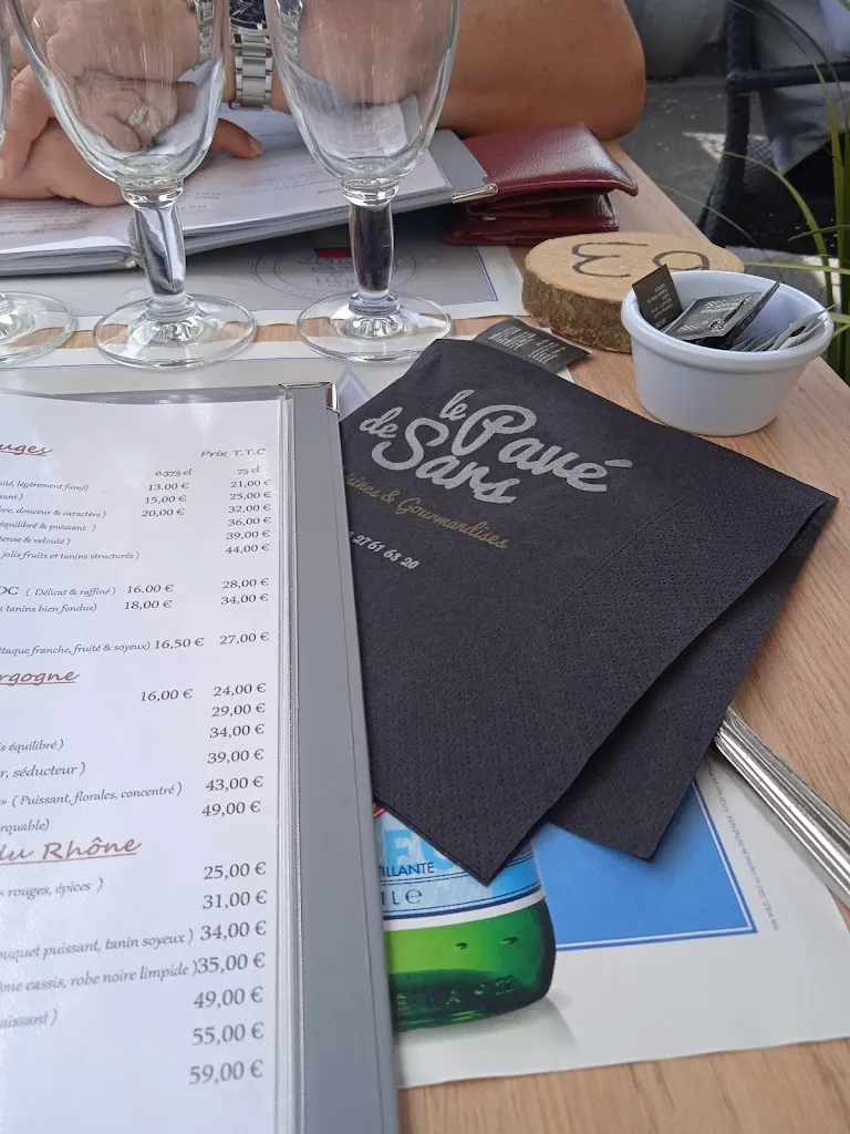 Menu_Restaurant Le Pavé de Sars_Sars-Poteries_image_2