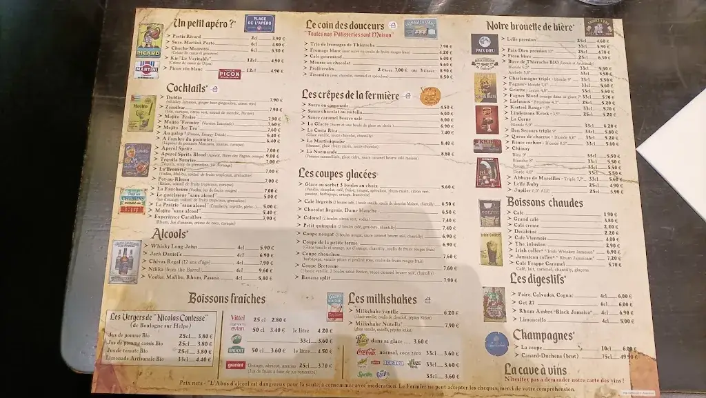 Menu_Grill Restaurant La Petite Ferme de Lucien_Fourmies_image_3