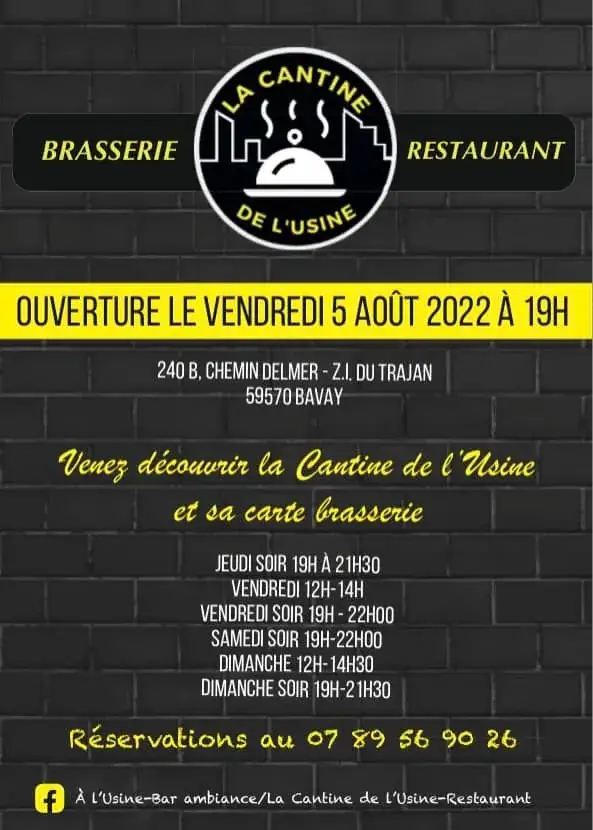 Menu_À L'USINE & LA CANTINE DE L'USINE_Bavay_image_4