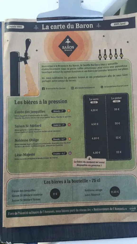 Menu_Brasserie Au Baron_Gussignies_image_2