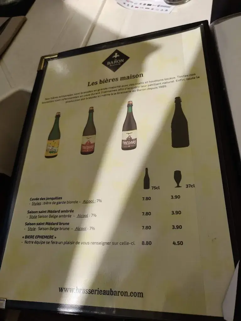 Menu_Brasserie Au Baron_Gussignies_image_3