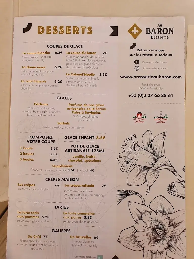 Menu_Brasserie Au Baron_Gussignies_image_4