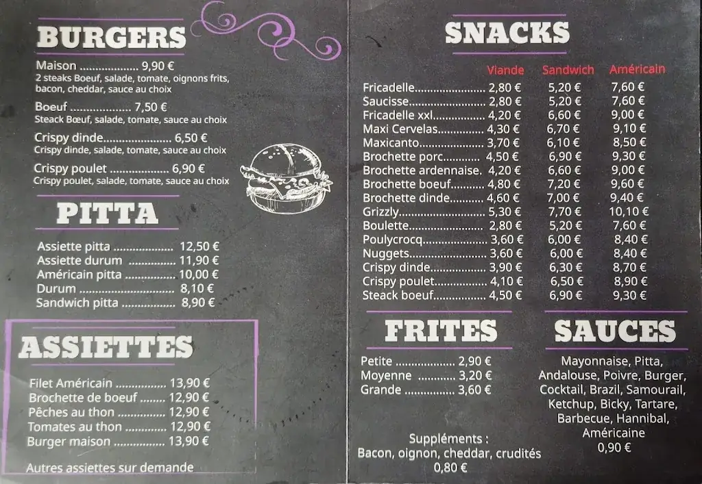 Menu_Friterie chez seb Houdain lez bavay_Houdain-lez-Bavay_image_1