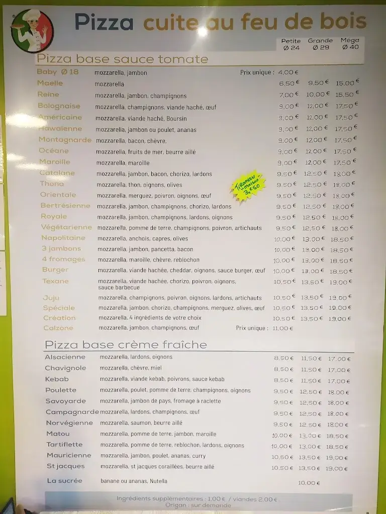 Menu_Pizzeria Au Feu de Bois_Bertry_image_1