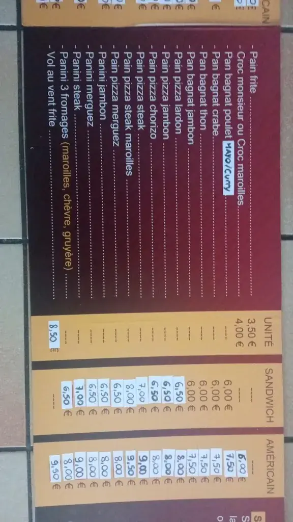 Menu_La Frite d'Autrefois_Bertry_image_1