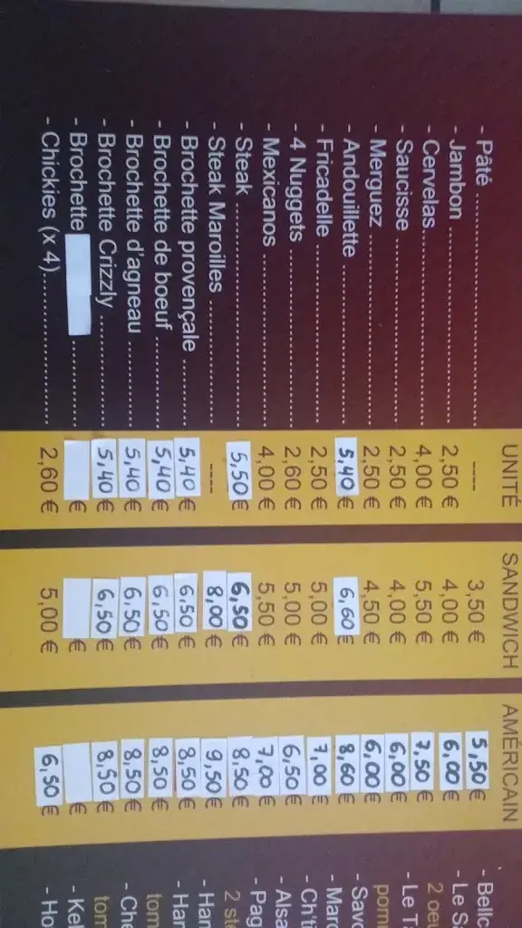 Menu_La Frite d'Autrefois_Bertry_image_3