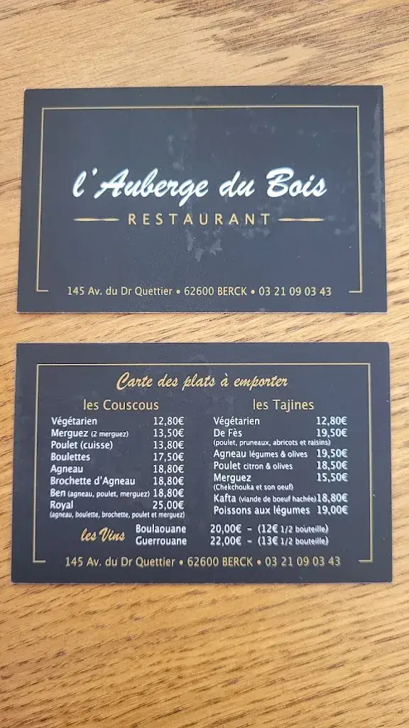 Menu_L'AUBERGE du bois_Berck_image_4