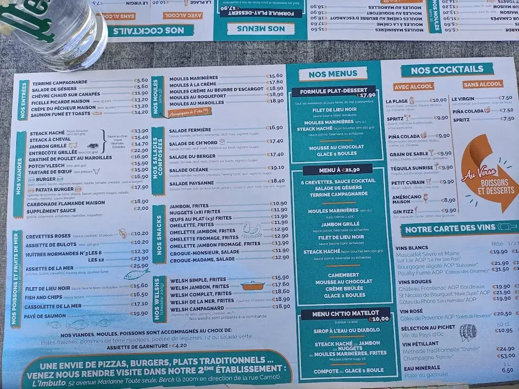 Menu_Brasserie La Plage_Berck_image_4
