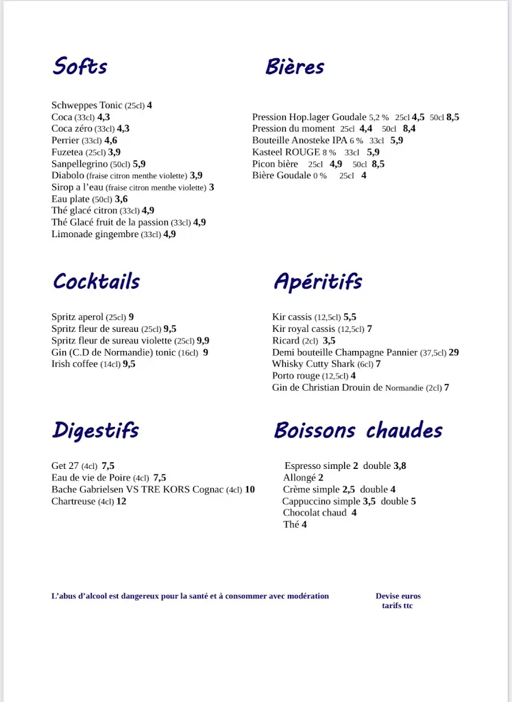 Menu_Le petit Duc' bistrot_Berck_image_2