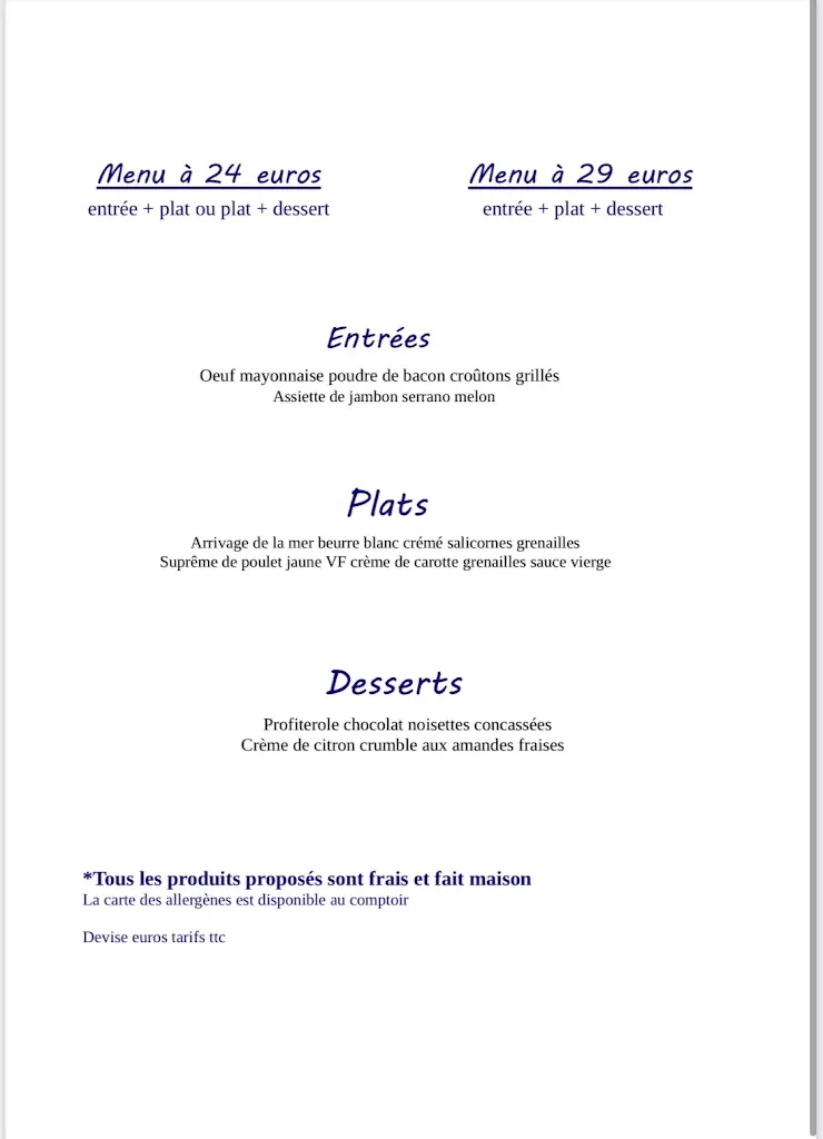 Menu_Le petit Duc' bistrot_Berck_image_3