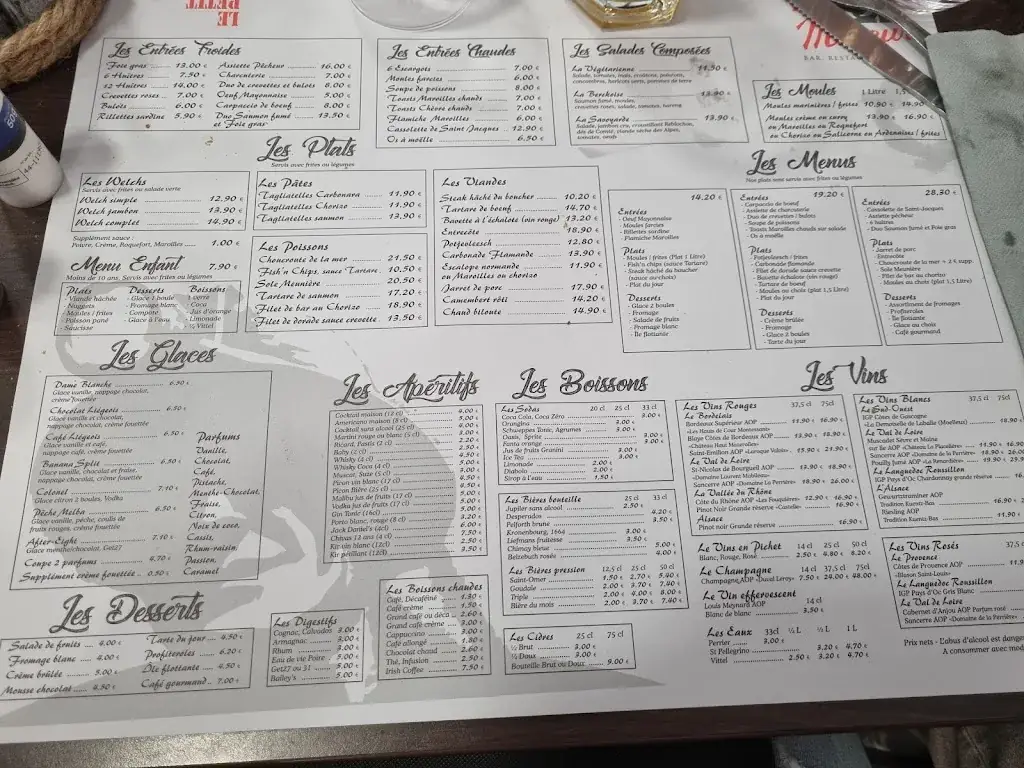 Menu_Au Petit Pot du Mineur_Berck_image_3