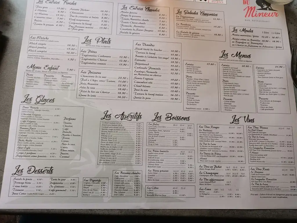 Menu_Au Petit Pot du Mineur_Berck_image_4