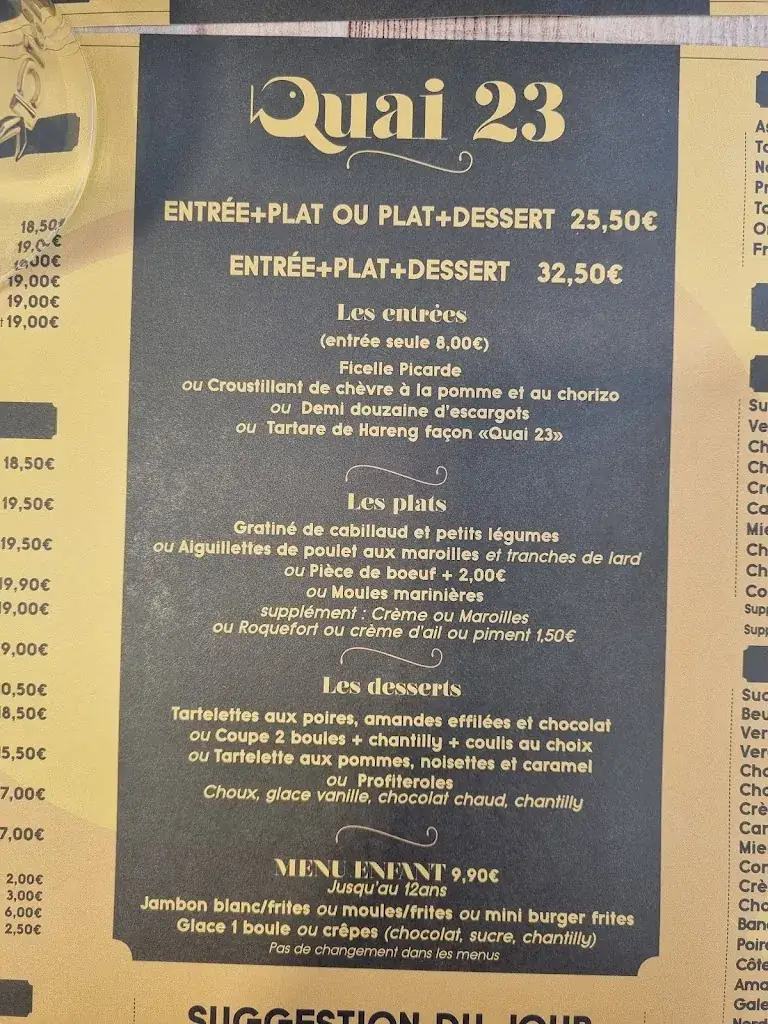 Menu_L'Océane - Quai 23_Berck_image_2