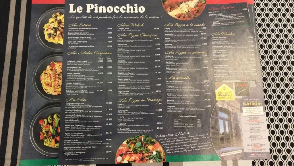 Menu_Le Pinocchio_Berck_image_2