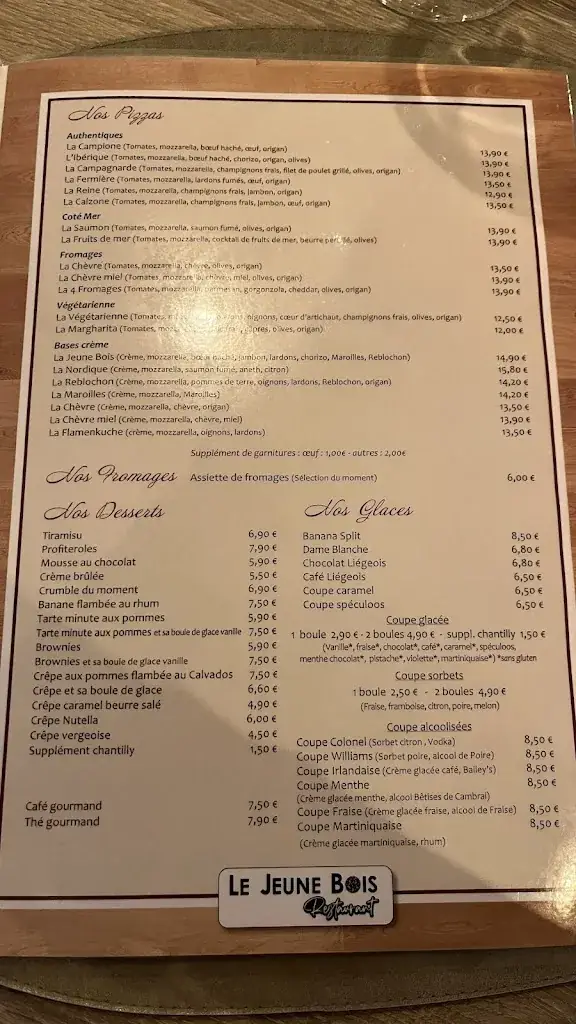 Menu_Restaurant Le Jeune Bois_Beauvois-en-Cambrésis_image_3