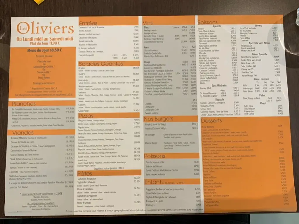 Menu_Les Oliviers_Caudry_image_2