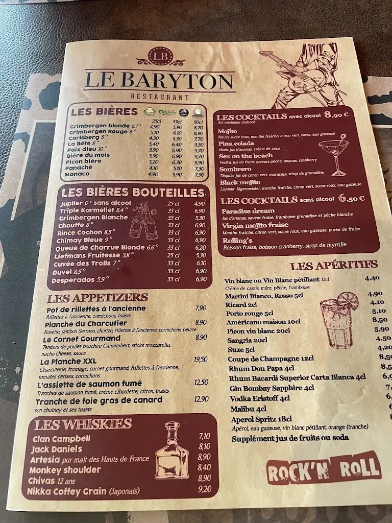 Menu_Le Baryton_Caudry_image_1