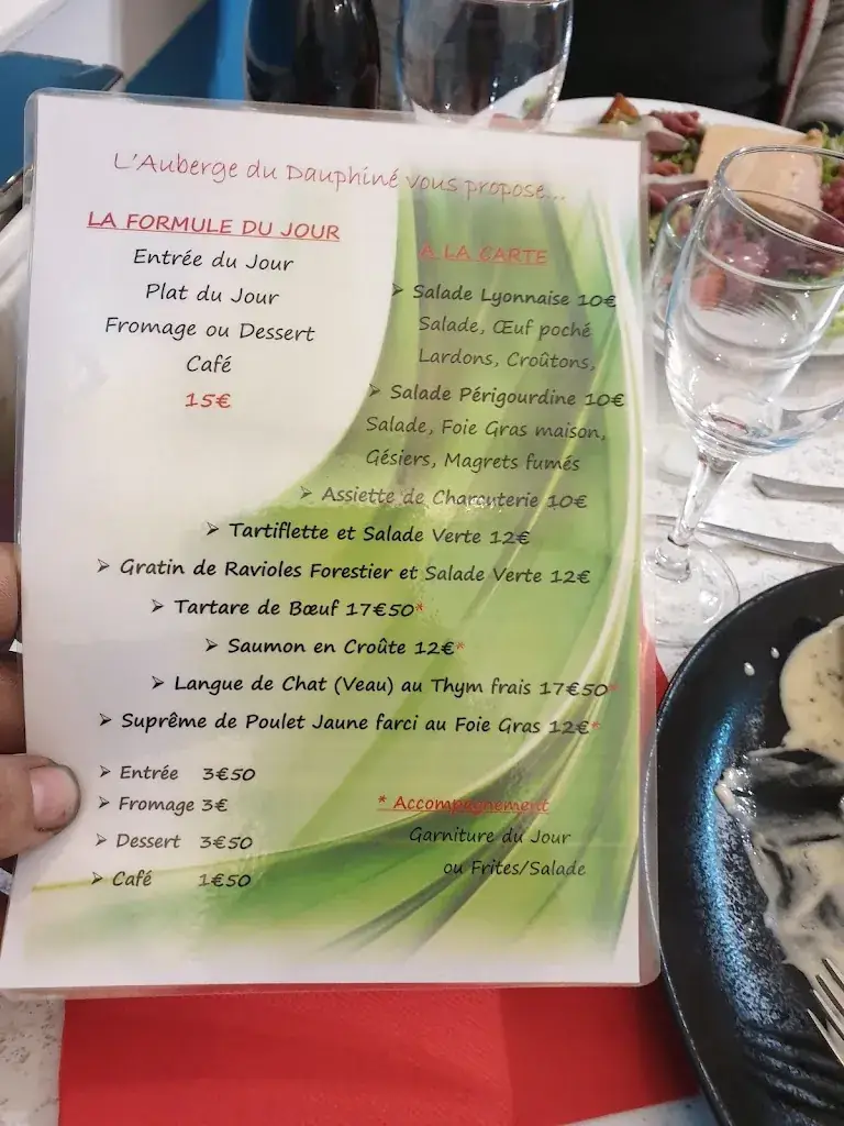 Menu_Auberge du Dauphiné_Sérézin-du-Rhône_image_1