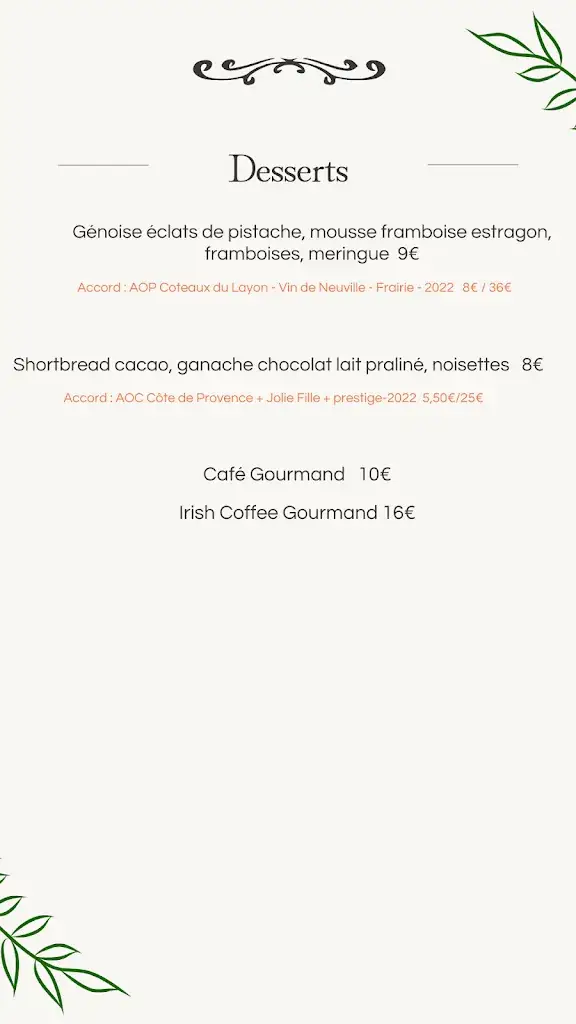 Menu_Restaurant le Saint Michel_Mérignies_image_2