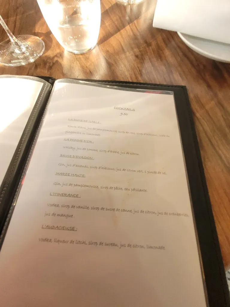 Menu_Restaurant L’Itinérance_Mers-les-Bains_image_1