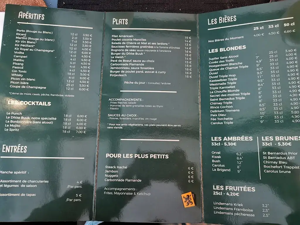 Menu_L'auberge du Dikke Buuk_Bailleul_image_4