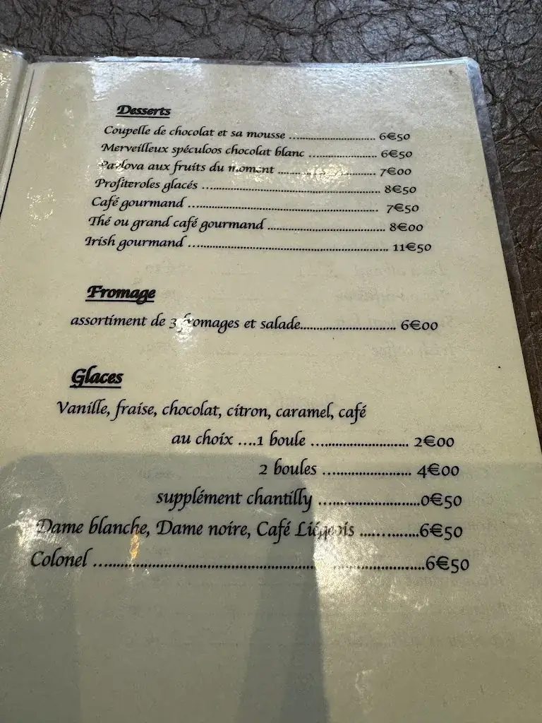 Menu_L'Épi de Blé_Bailleul_image_4