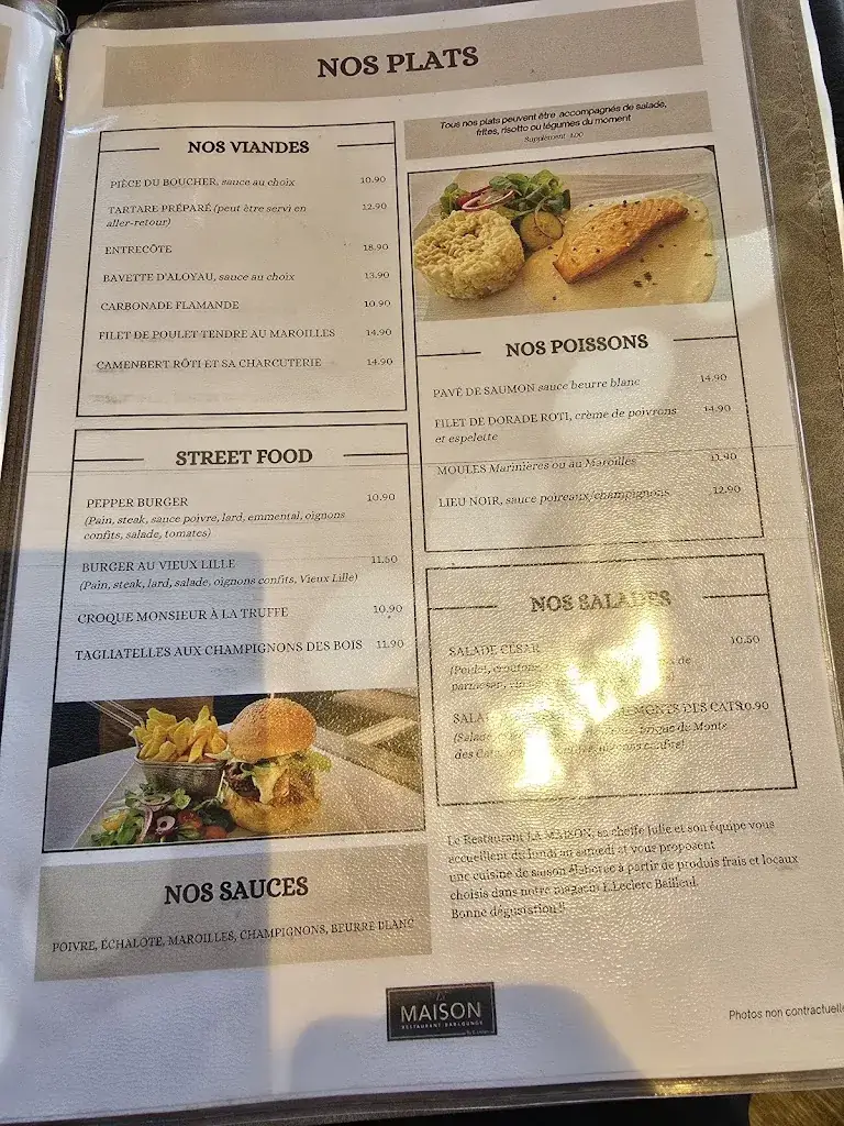 Menu_La MAISON restaurant By E.Leclerc_Bailleul_image_4