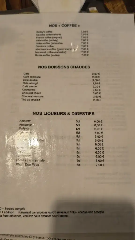 Menu_Estaminet Le Chalet du mont noir_Saint-Jans-Cappel_image_3