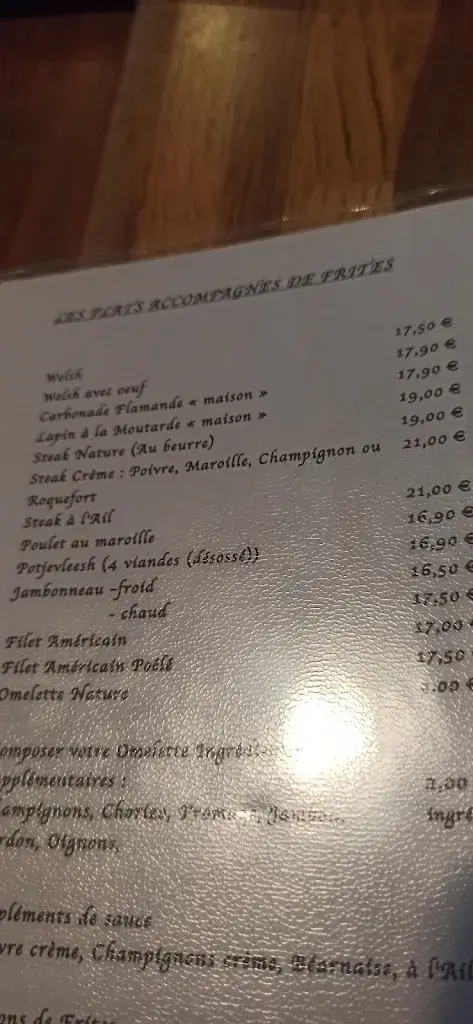 Menu_Estaminet Le Chalet du mont noir_Saint-Jans-Cappel_image_4