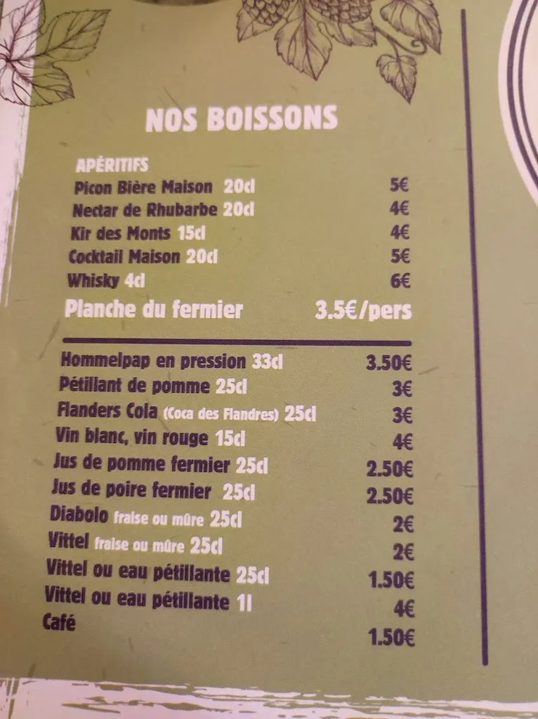 Menu_Farm Brasserie Beck_Bailleul_imagen_1