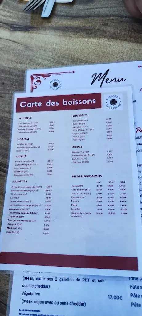 Menu_BRASSERIE DE LA FRETTE_Tergnier_immagine_4