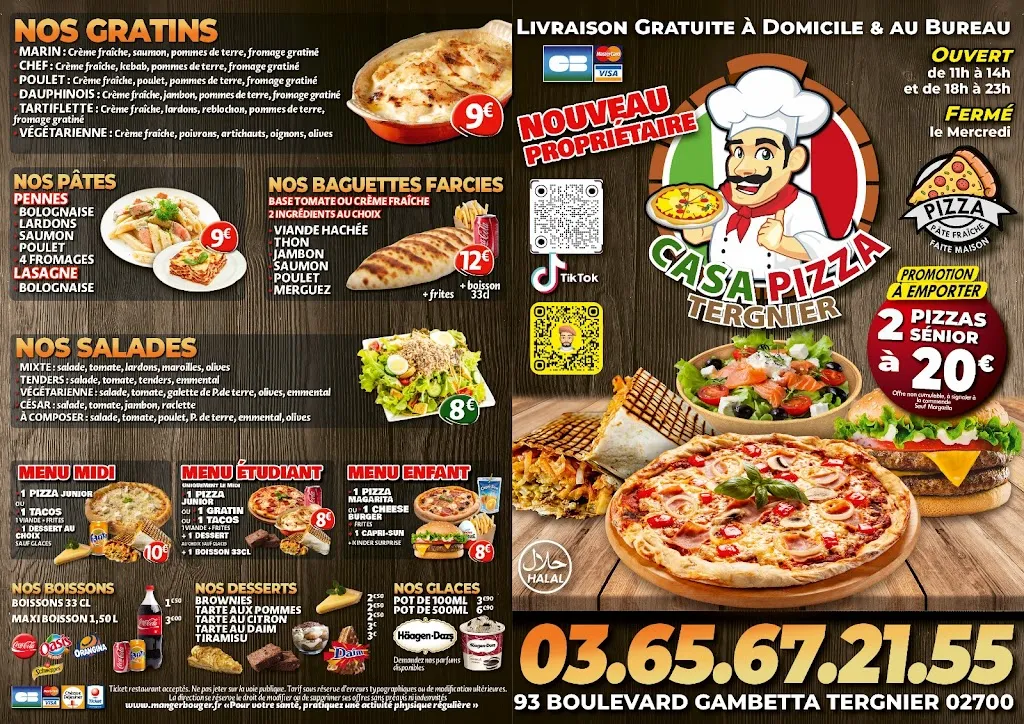 Menu_CASA PIZZA Tergnier_Tergnier_image_2