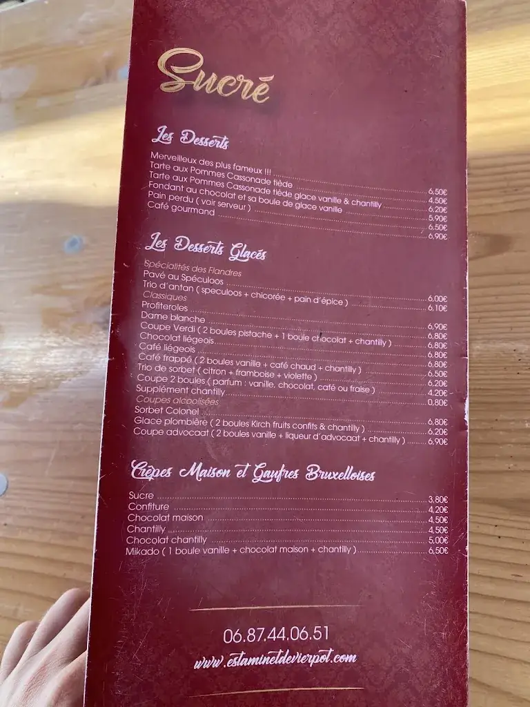 Menu_Estaminet De Vierpot_Boeschepe_image_3