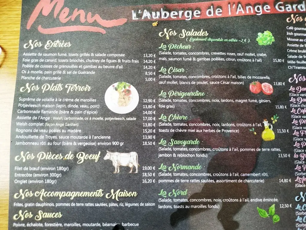 Menu_Auberge de l'Ange Gardien_Bois-Grenier_image_3