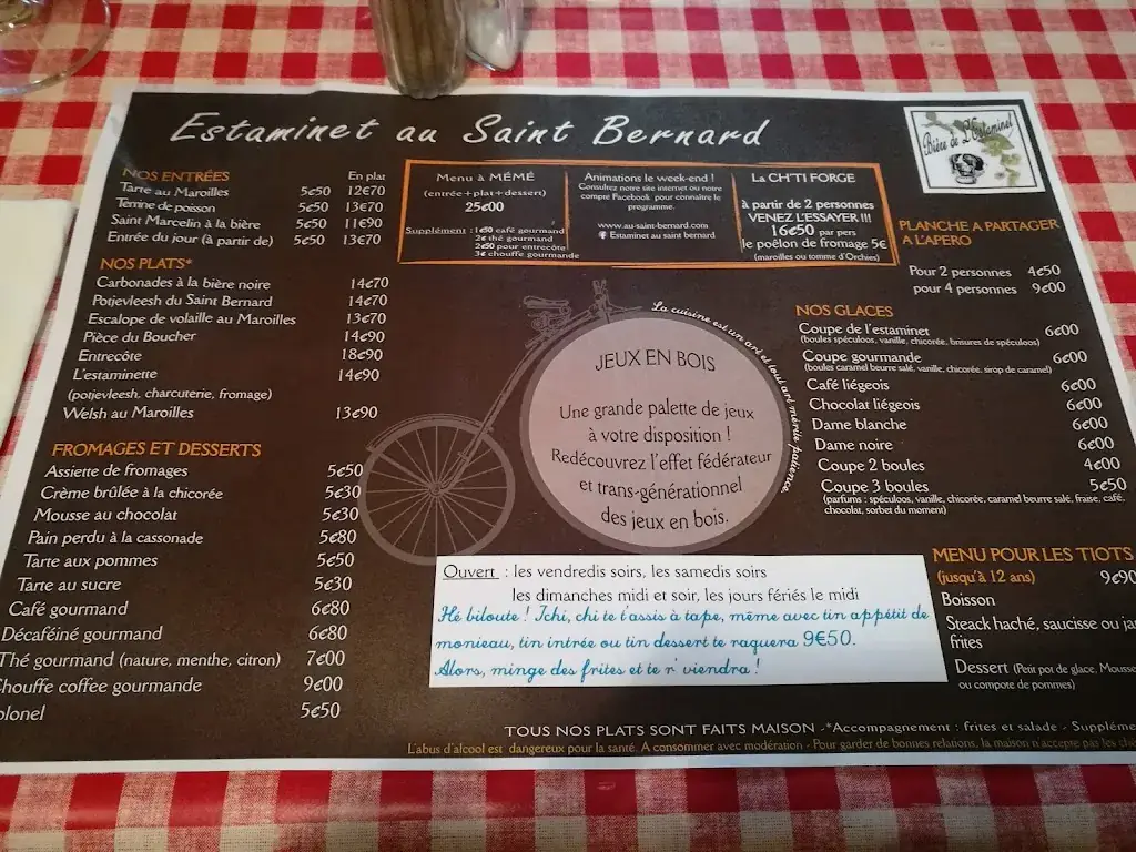 Menu_Estaminet Au Saint Bernard_Beuvry-la-Forêt_image_4