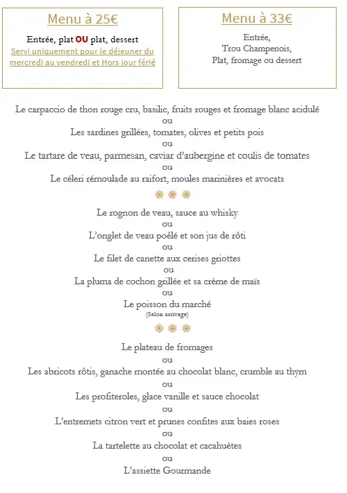 Menu_La Louvière Restaurant | Septmonts | Soissons | Cuisine Francaise_Septmonts_image_1