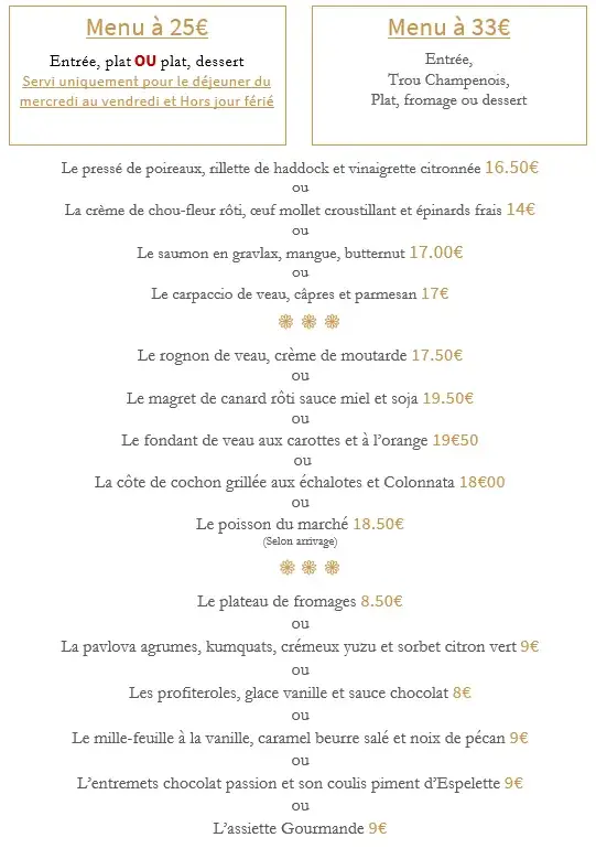 Menu_La Louvière Restaurant | Septmonts | Soissons | Cuisine Francaise_Septmonts_image_2