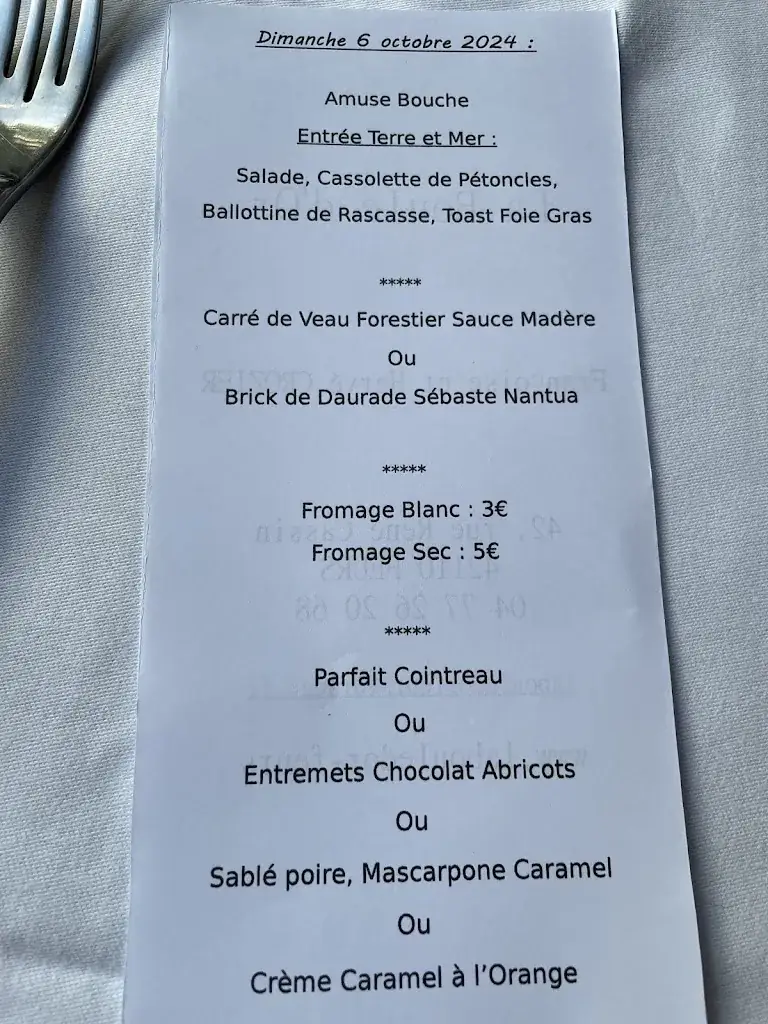 Menu_RESTAURANT LA BOULE D'OR_Feurs_image_1