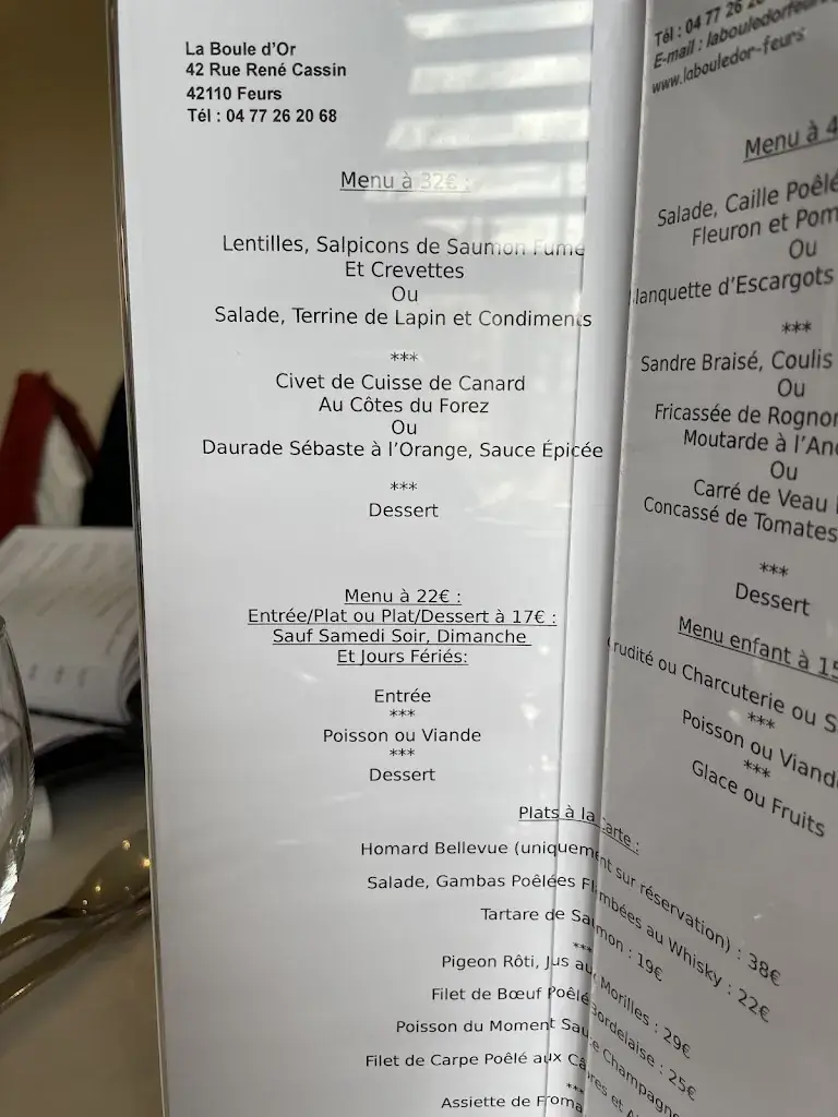 Menu_RESTAURANT LA BOULE D'OR_Feurs_image_4