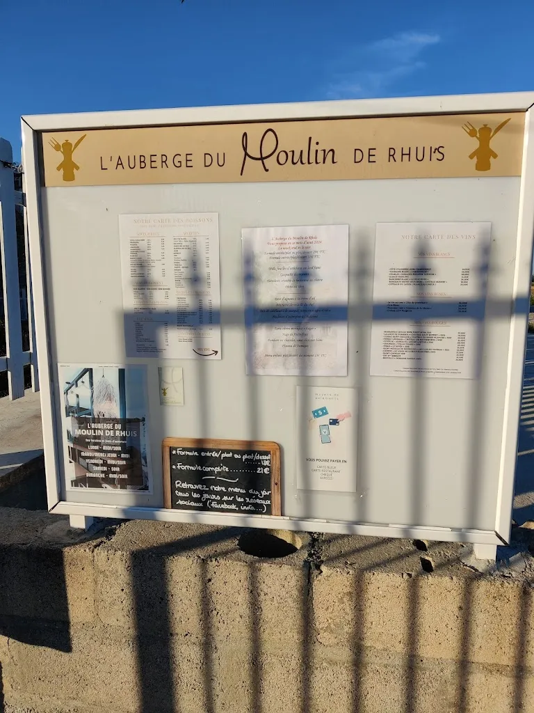 Menu_L'auberge du moulin de Rhuis_Rhuis_image_3