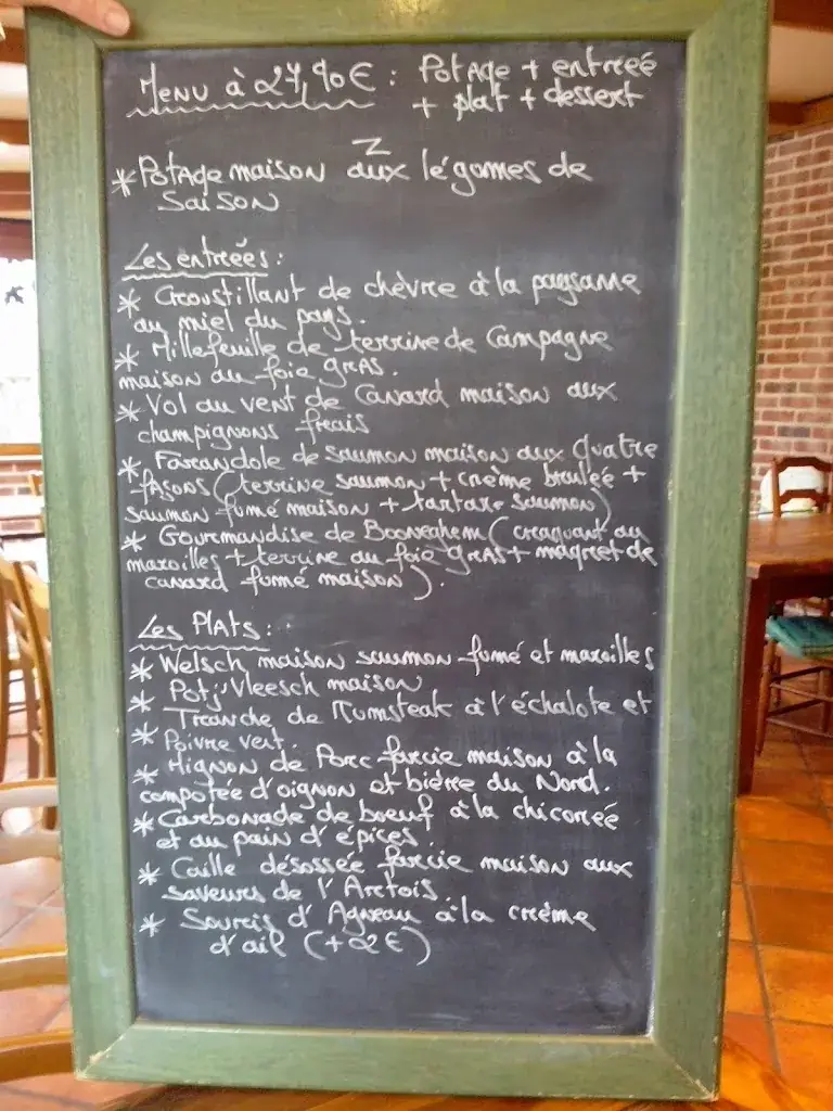 Menu_Auberge de Booneghem_Nieurlet_image_1