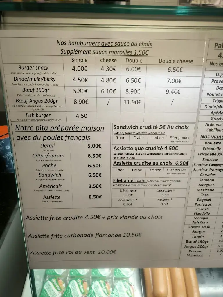 Menu_Friterie La Beuxeidienne_Boussois_image_2